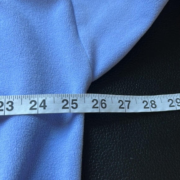 Athleta Zion Microfleece Half Zip Hooded Yoga Recycled Midweight Blue Sz L - Picture 12 of 14